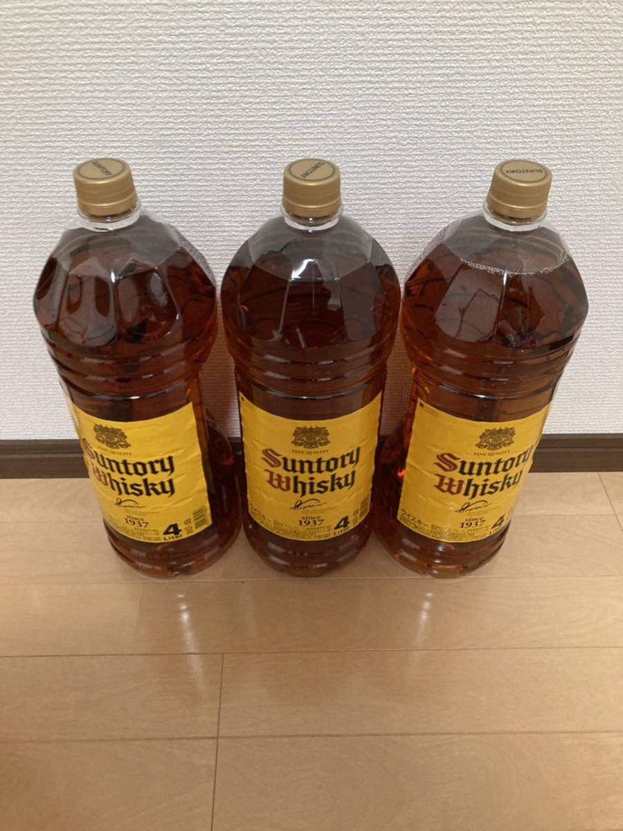 2022年ファッション福袋 4L 角 サントリー 新品未開栓 4本セット 角瓶