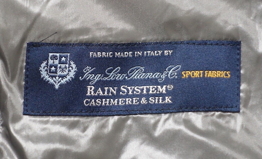 極美品 HERNO ヘルノ Loro Piana ロロピアーナ RAIN SYSTEM カシミヤ シルク ハイネック ダウンコート ジャケット 41588-DP レディース 42_画像3