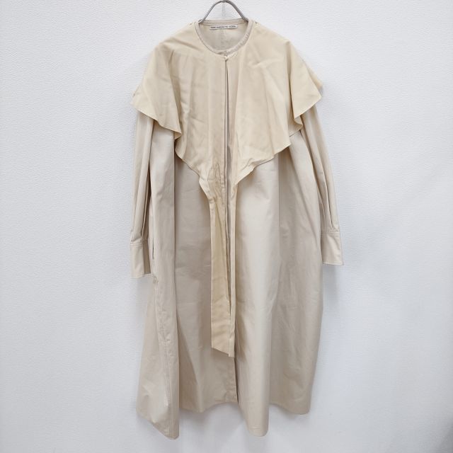 TENNE HANDCRAFTED MODERN 美品 SHIRTS DRESS WITH CAPE ケープ付き シャツワンピース テンハンドクラフテッドモダン 3-0819M 222277