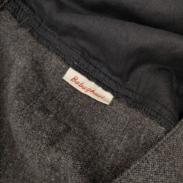 babaghuri front tuck shorts pants gray babag-li3-0820T 219917