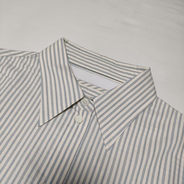 MM6/Maison Margiela новый товар обычная цена 59400 иен полоса BIG рубашка блуза рубашка 22SS голубой M M 6/ mezzo n Margiela 3-0827M 221925