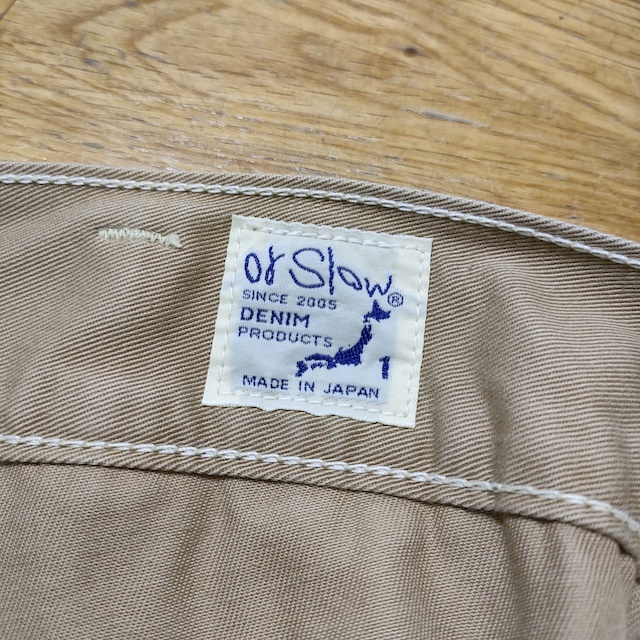 or Slow BILLY JEANbi Lee Gene tuck size 1 chino pants beige or s low 3-0913G 222220