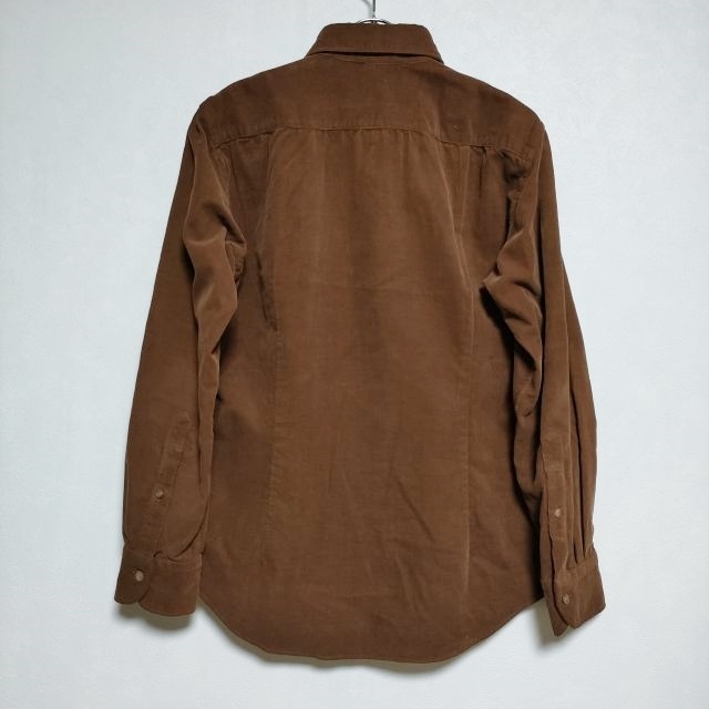 無料配達 45R/45rpm コーデュロイ908SHIRT ブラウス シャツ ブラウン