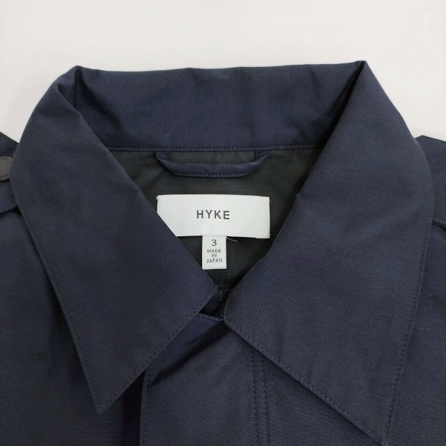 HYKE M51 FIELD JACKET ミリタリー フィールドジャケット 221-27040 サイズ3 ジャケット 22SS ネイビー ハイク 3-0915T F92294_画像3