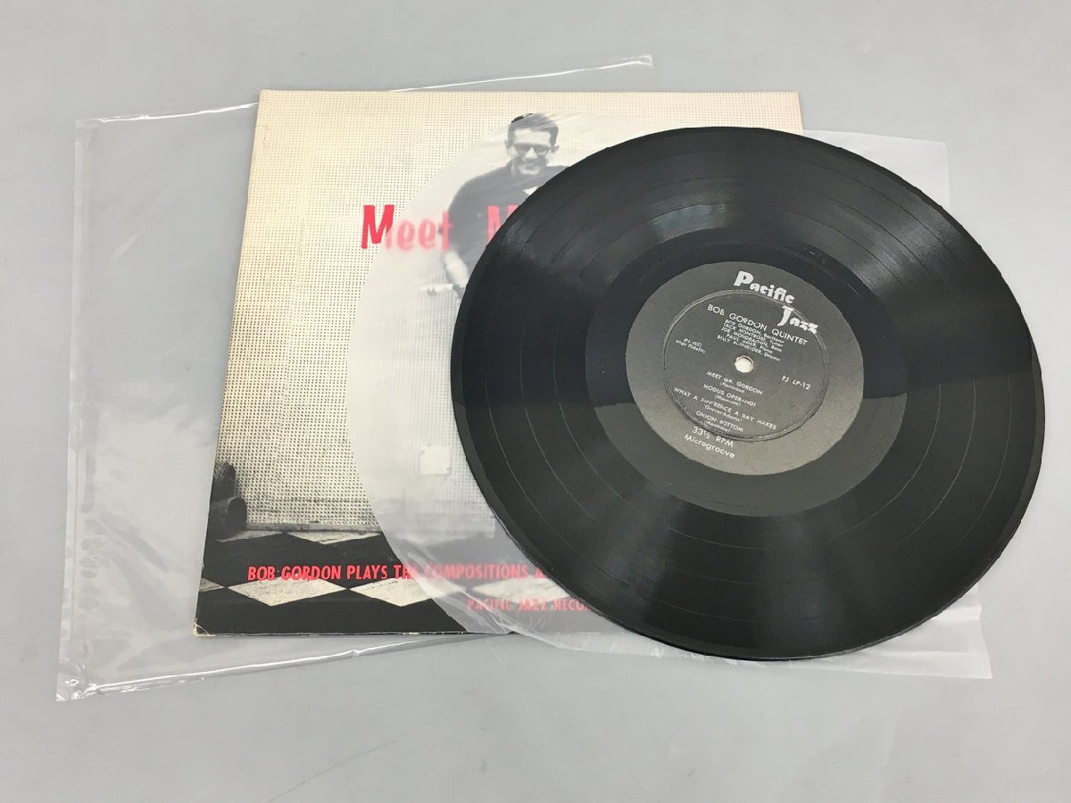 SPレコード Meet Mr. Gordon BOB GORDON Pacific Jazz PJ LP-12 / PJ-422 10インチサイズ 2309LBM031の画像2