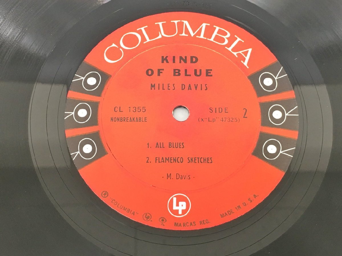 LPレコード Miles Davis Kind of Blue CL 1355 6eye 2309LBM134の画像5