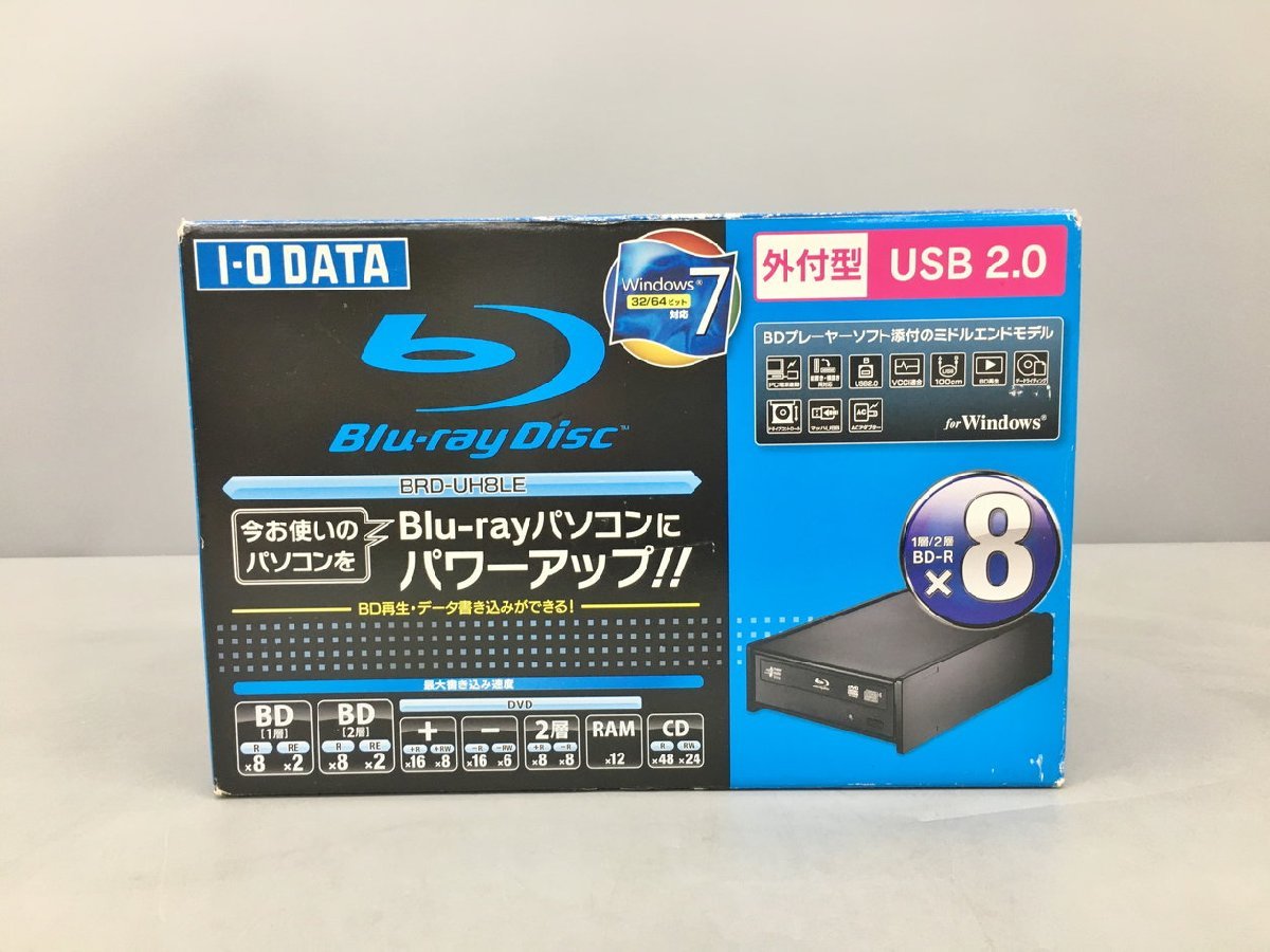 アイ・オー・データ I・O DATA 外付けブルーレイディスクドライブ BRD-UH8LE USB2.0 ジャンク 2309LR244_画像1