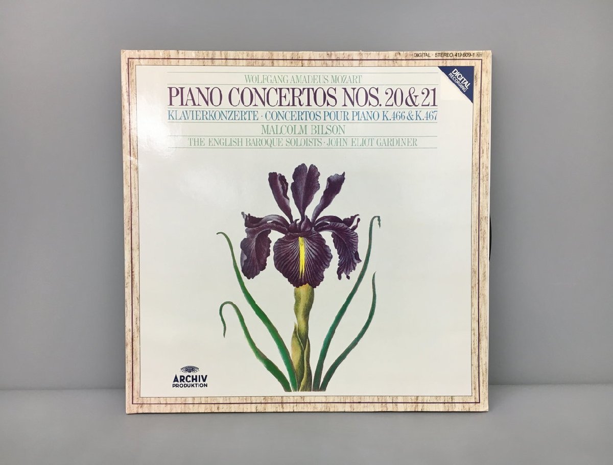 LPレコード Wolfgang Amadeus Mozart The English Baroque Soloists Piano Concertos Nos. 20 & 21 419 609-1 2309LBS408の画像1