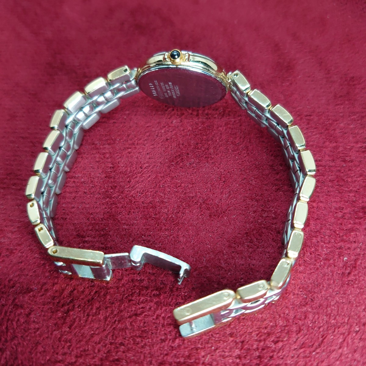 962[ рабочий товар ]SEIKO EXCELINE 3F31-0B60 женские наручные часы Gold × серебряный комбинированный ремень Seiko Exceline белый циферблат 