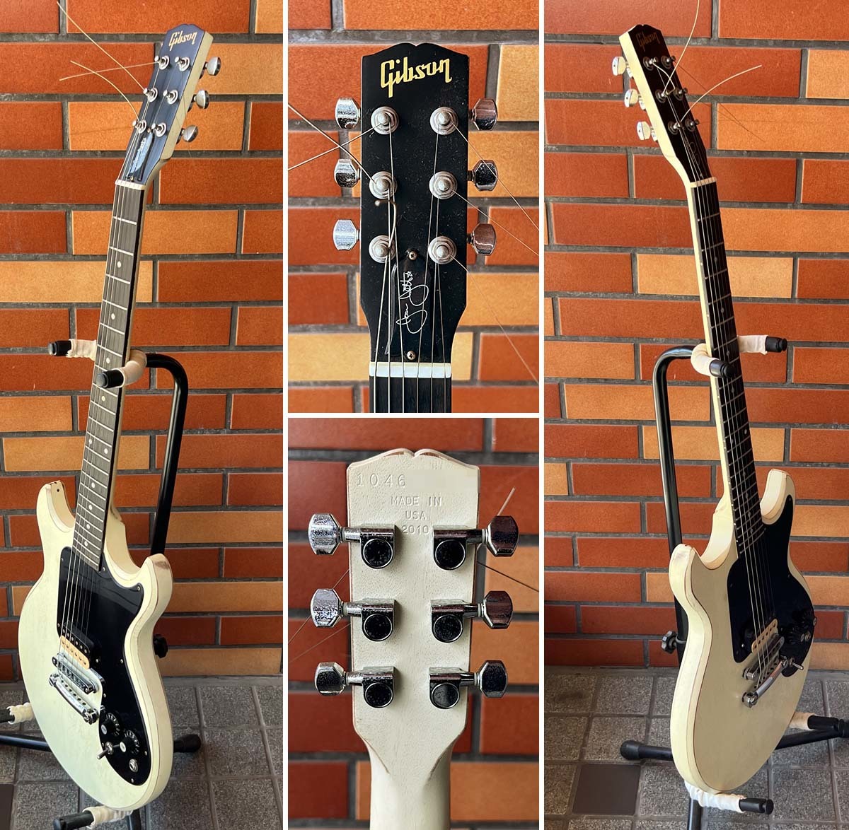 ● Gibson Joan Jett Melody Maker Worn White 2010年製 ギブソン ジョーン・ジェット メロディ メーカー ハードケース付 Made in USA _画像2