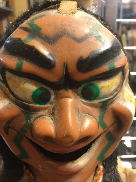 【まとめ買い】 ★レア　インディアン　人形　太鼓をたたく　ブリキのおもちゃ　MADE IN JAPAN 人間