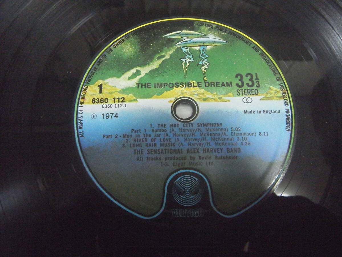The Sensational Alex Harvey Band-The Impossible Dream UK Vertigo 盤 Nazareth Iron Maiden Judas Priest Scorpions_画像9