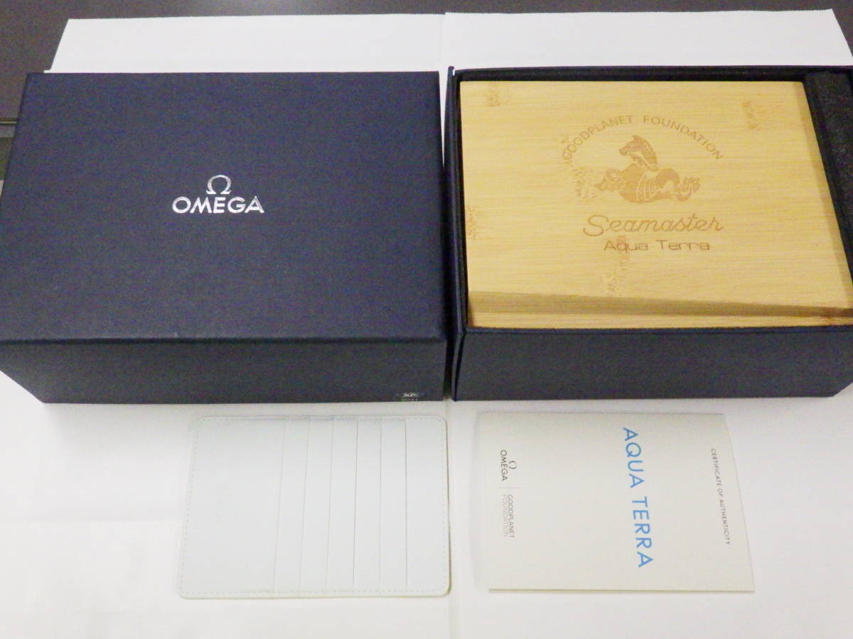 OMEGA オメガ 純正 アクアテラ用 ケース箱 木製ボックス　№1511