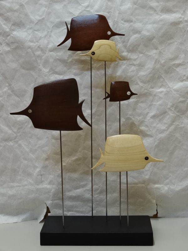 Bruce Yager / Jetset Retro Design / Wood Tropical Fish Sculpture / 木製 熱帯魚 スカルプチュア / Mid Century ミッドセンチュリー