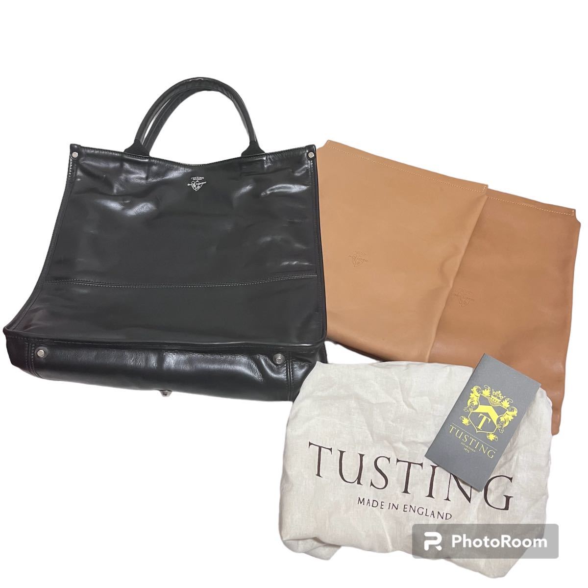 売れ筋がひ新作! 定価6.9万円 美品 TUSTING レザートートバッグ