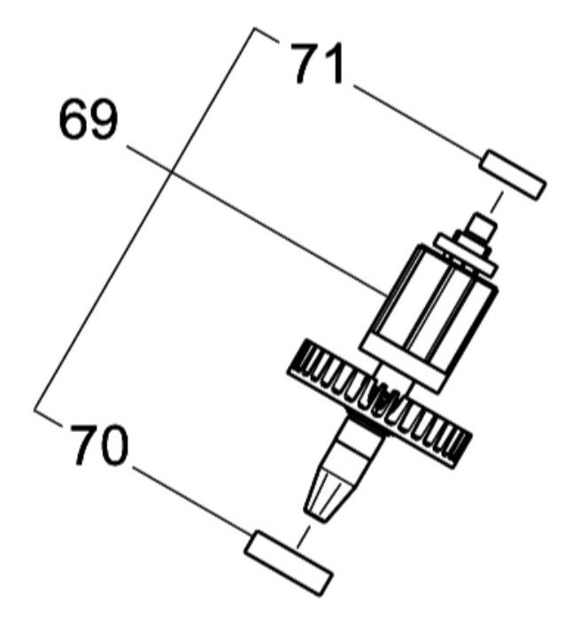 マキタ makita 18V 165ｍｍ 充電式 卓上 マルノコ LS600DRG 用 ロータアッセンブリ 70,71ツキ 519400-8 部品 修理 パーツ 丸のこ 建築 大工_LS600DRG用 ロータアッセンブリ 70,71ツキ