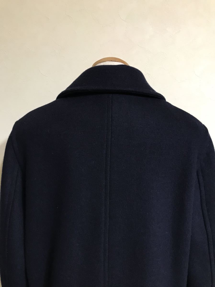 【良品】 LACOSTE ラコステ ピーコート ジャケット USサイズL 長袖 ネイビー 180/100A BH9355_画像4