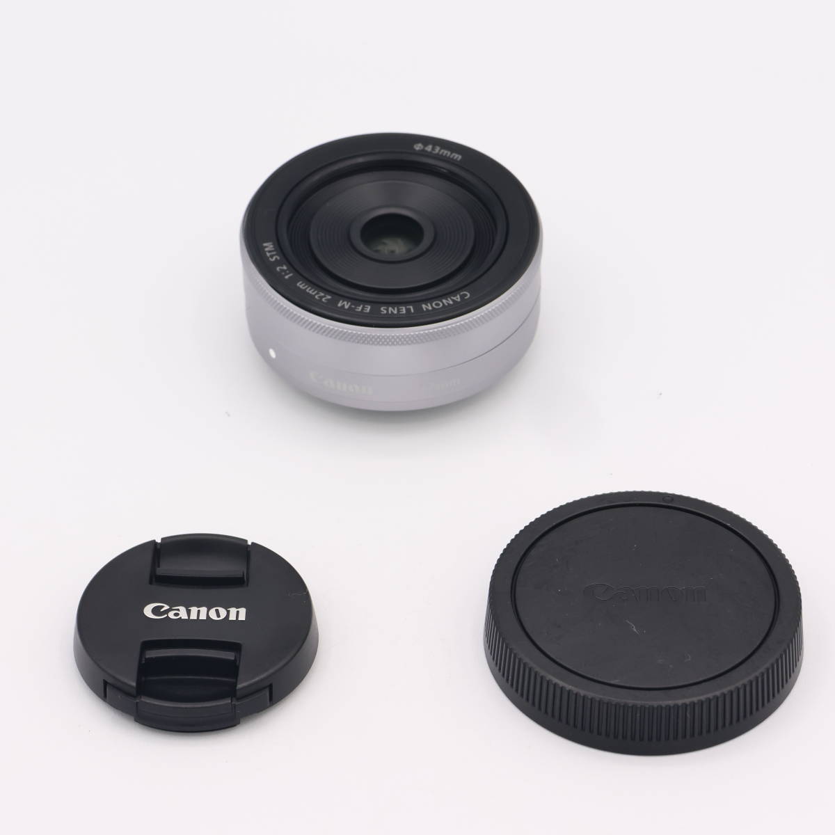 Canon 単焦点広角レンズ EF-M22mm F2 STM シルバー ミラーレス一眼対応 EF-M222STMSL　#230812_611207002445