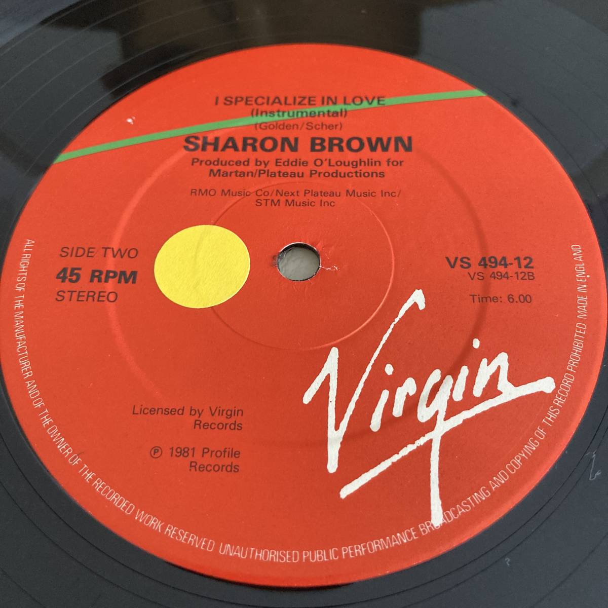 Sharon Brown - I Specialize In Love 12 INCH_画像4
