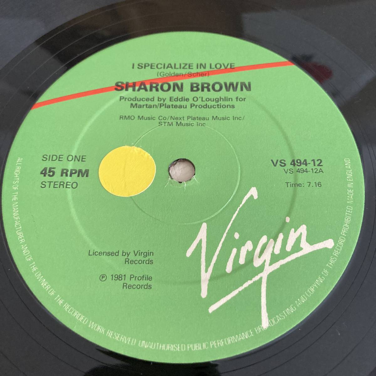 Sharon Brown - I Specialize In Love 12 INCH_画像3