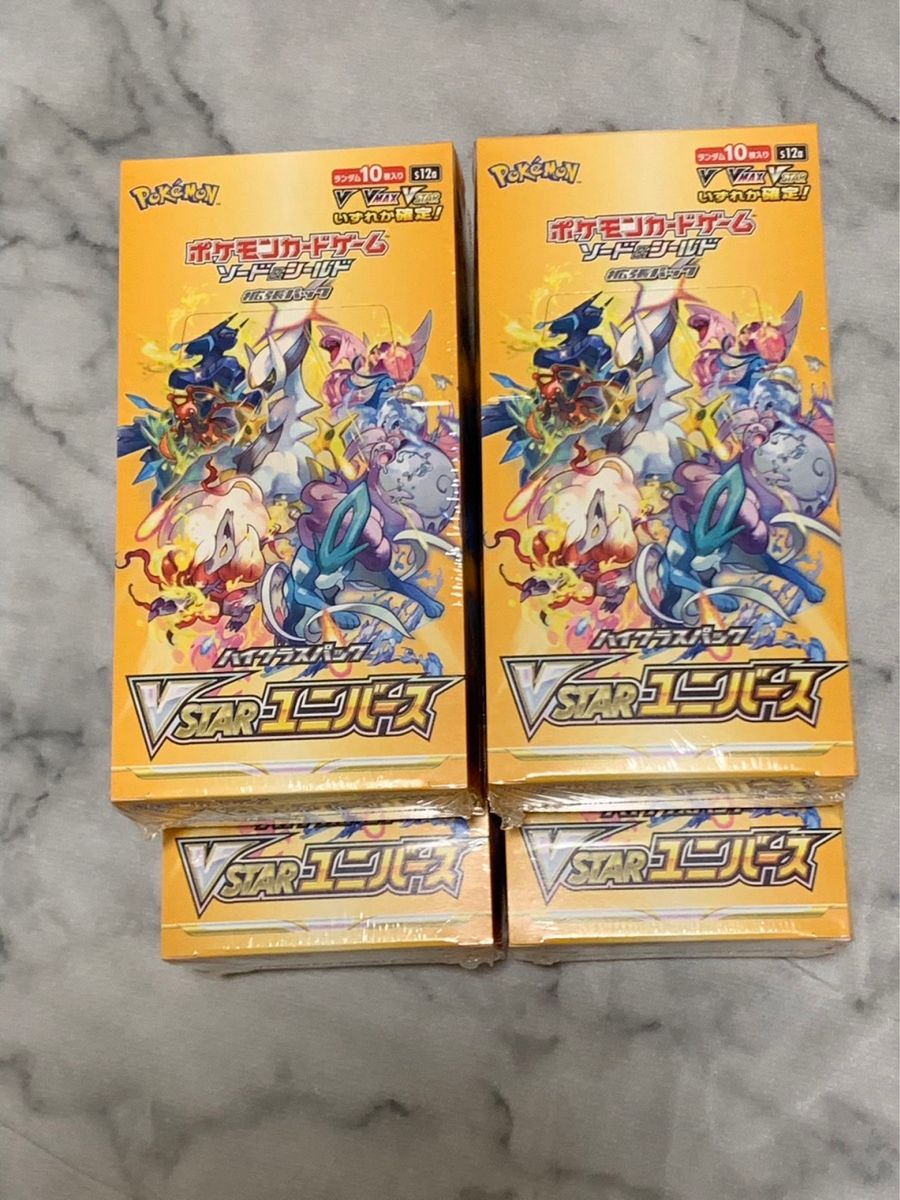 ポケモンカードゲームV STARユニバース4box シュリンク付き｜Yahoo