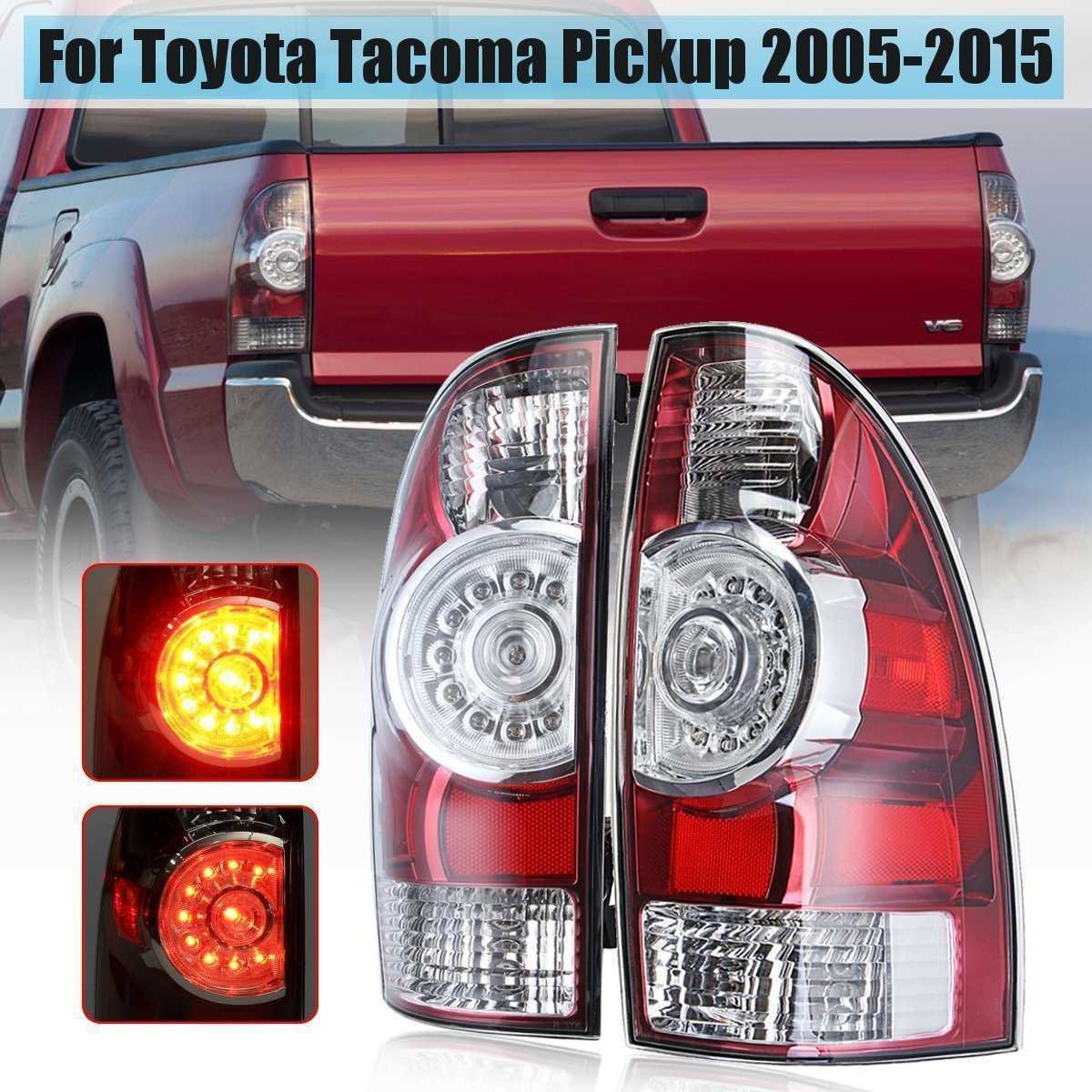 トヨタタコマ用ピックアップ 2005-2015年式 左/右テールライトワイヤーハーネス LED リアテールライトブレーキランプ_画像1