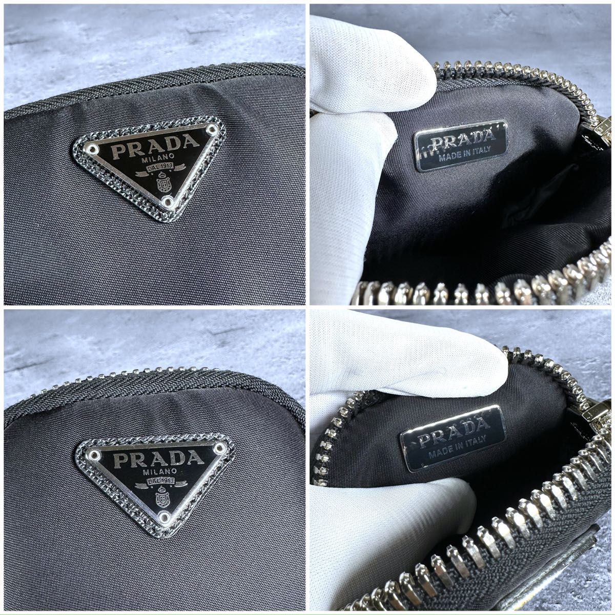 美品】PRADA ポーチ付き ファブリックベルト ナイロン 三角ロゴ|Yahoo