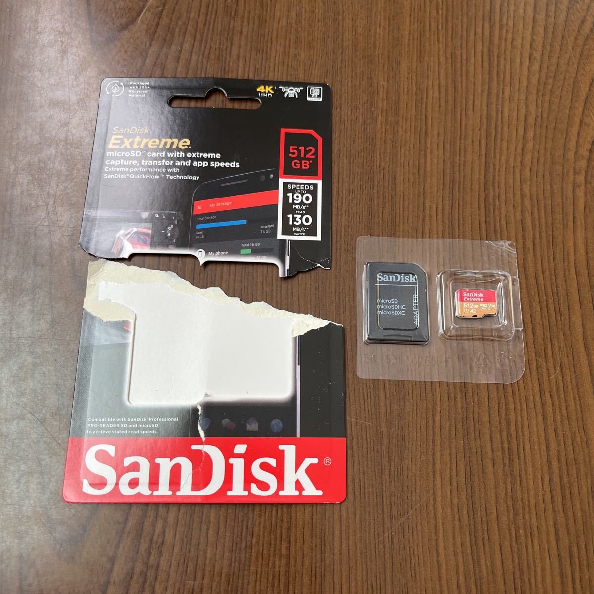 509a2903☆ SanDisk microSDXC UHS-I カード 512GB Extreme 超高速タイプ（読込最大190MB/s  書込最大130MB/s）
