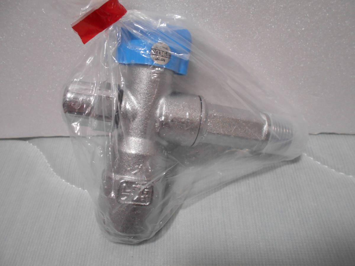 検査口付機器接続ガス栓 L型 10A フレキ配管用 ＬＰガス用　5個セット _画像2