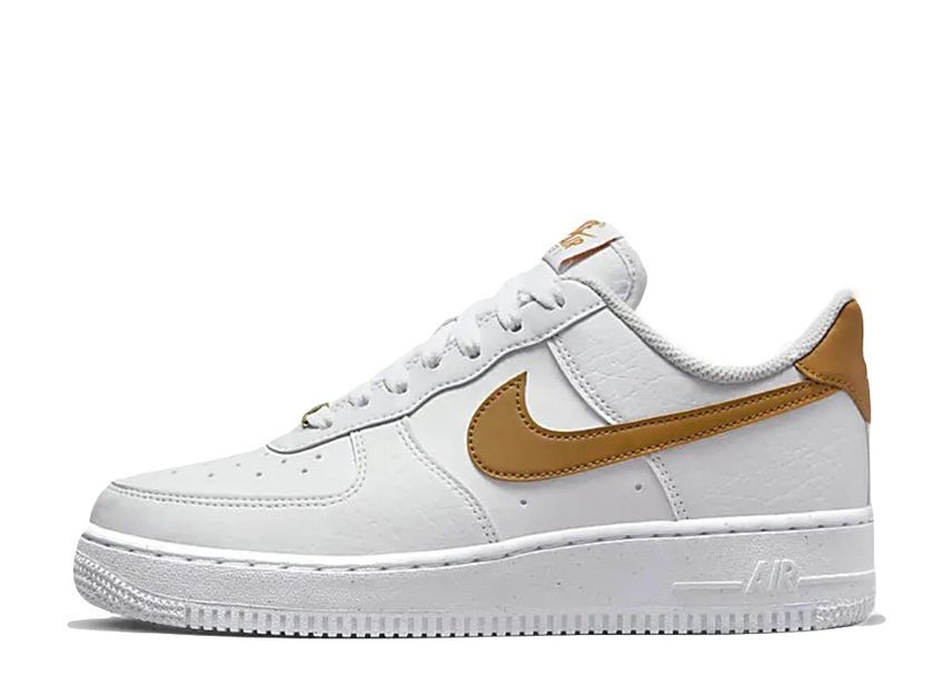 Nike WMNS Air Force 1 Low Next Nature "White/Gold Suede" 23.5cm DN1430-104