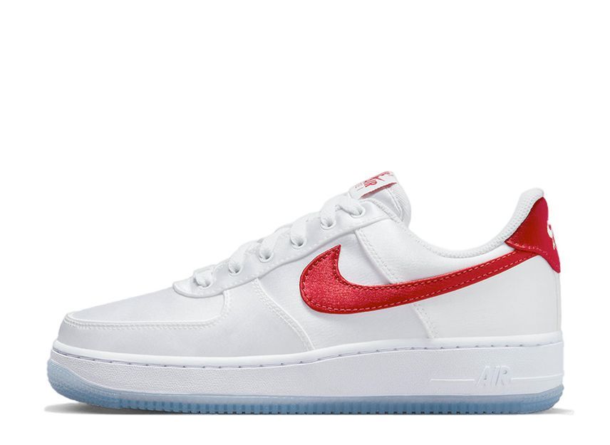 Nike Air Force 1 Low Satin "White/Red" 24cm DX6541-100