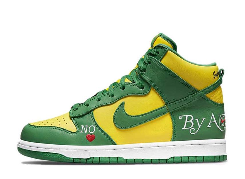 Supreme Nike SB Dunk High By Any Means "Brazil" 28.5cm DN3741-700