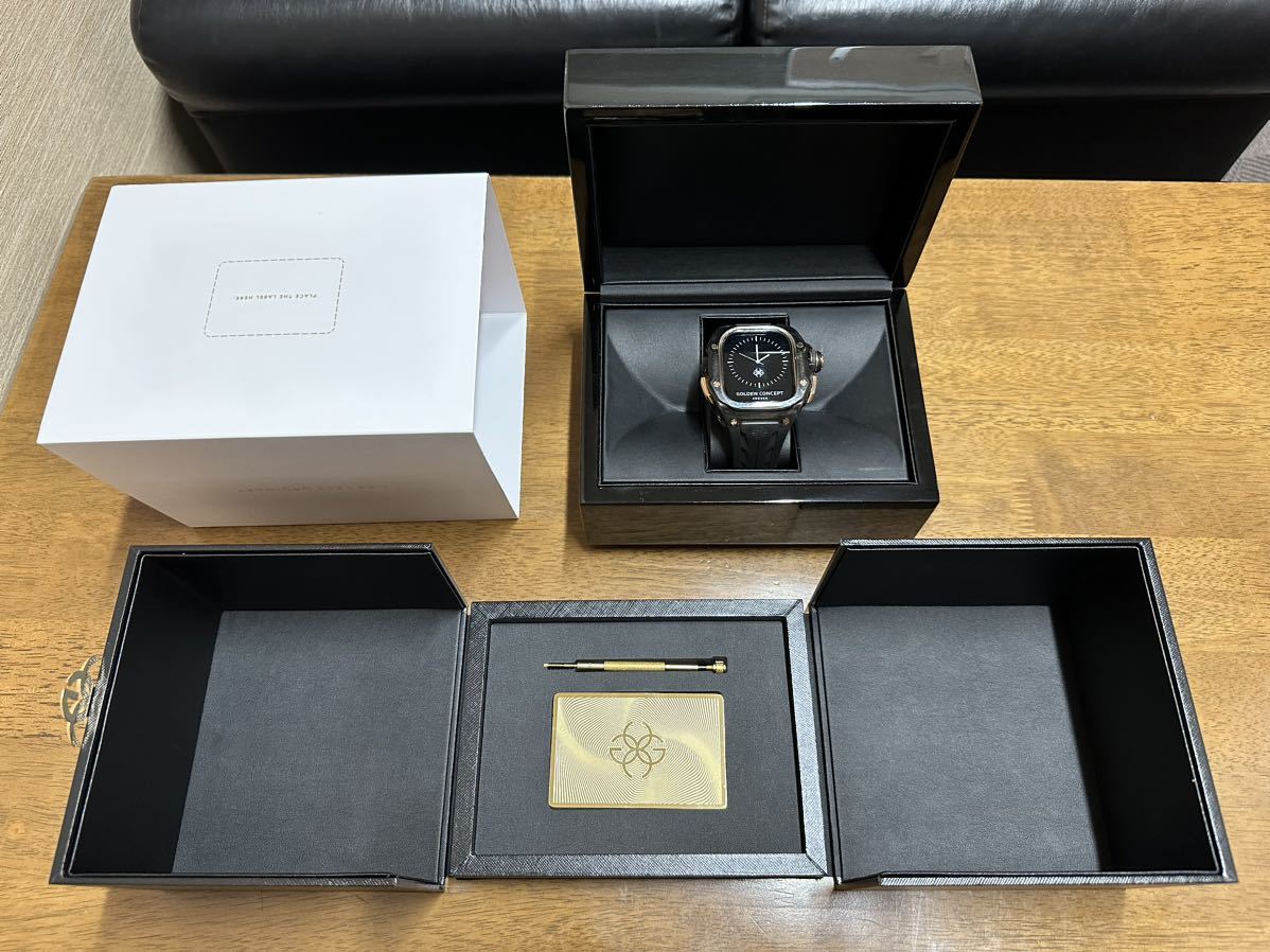 ゴールデンコンセプト RSTR49 - SMOKEY BLACK ROSE GOLD Apple Watch