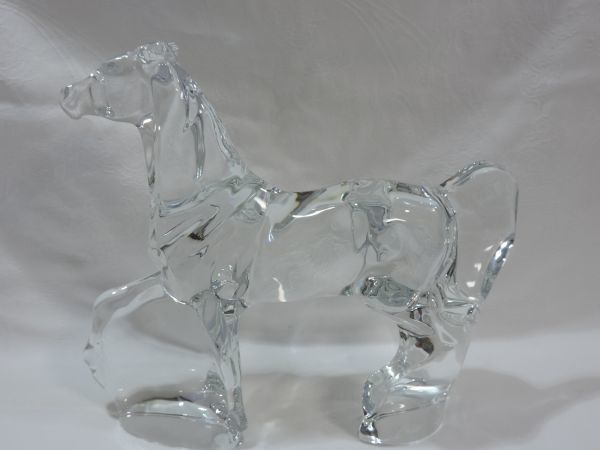新しいコレクション Baccarat/バカラ 馬/ホース クリスタル インテリア 横28cm×高さ25.5cm 716F クリスタルガラス