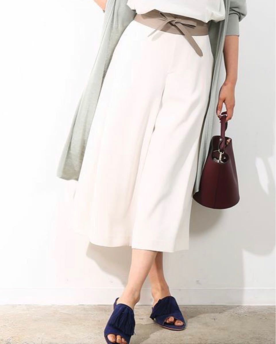 * beautiful goods tag attaching Rope mado moa zeru flare pants * white 