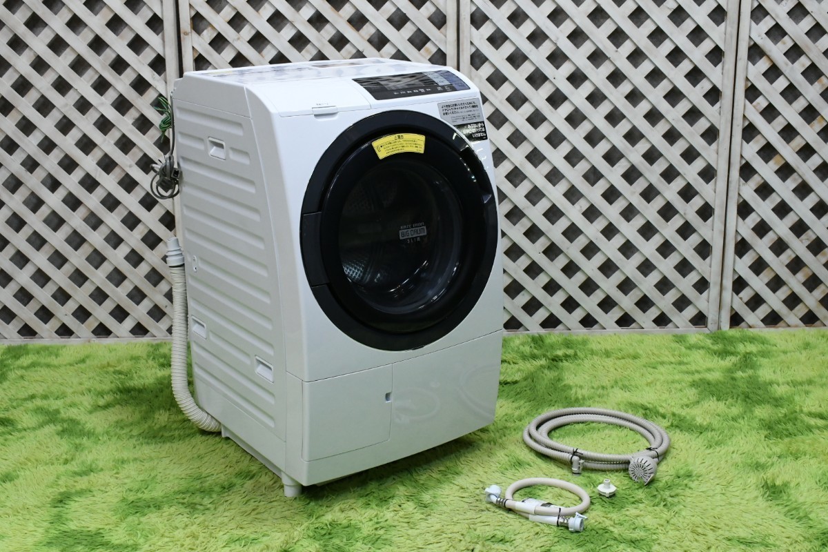 PL3IK40 美品 日立 HITACH BD-SG100BL 電気洗濯乾燥機 ビッグドラム 左空き 洗濯容量10k 乾燥容量6k 2018年製 ドラム式洗濯機 動作確認済み