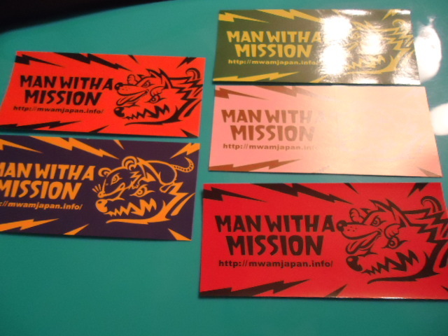 MAN WITH A MISSION ステッカー　5枚　非売品　セット　グッズ　ｔ_画像2