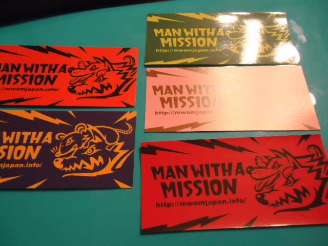 MAN WITH A MISSION ステッカー　5枚　非売品　セット　グッズ　ｔ_画像3
