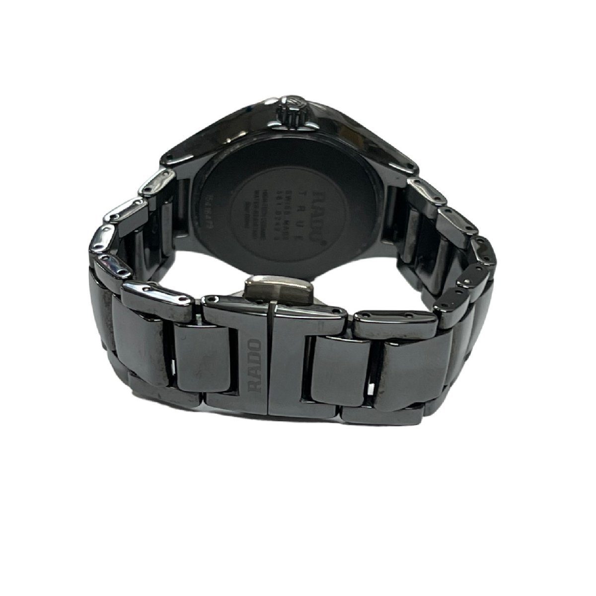 [ б/у прекрасный товар ] RADO Rado TRUEtu Roo автоматический diamond R27242842 черный часы наручные часы самозаводящиеся часы коробка есть A48590RE