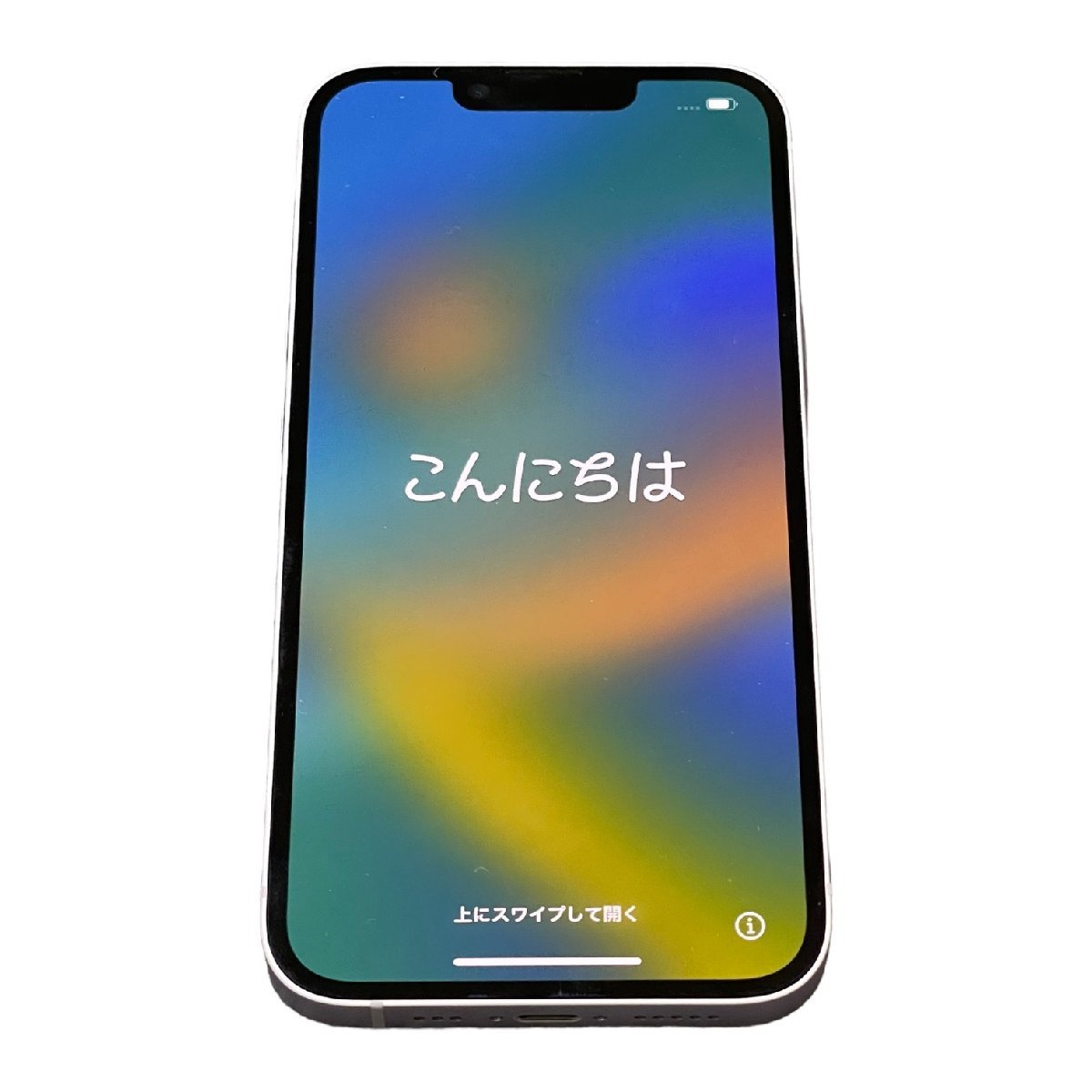 【中古美品】 iPhone14 128GB MPUY3J パープル バッテリー: 100% SIMフリー判定 : 不明 箱無 本体のみ N9-246RL_画像1