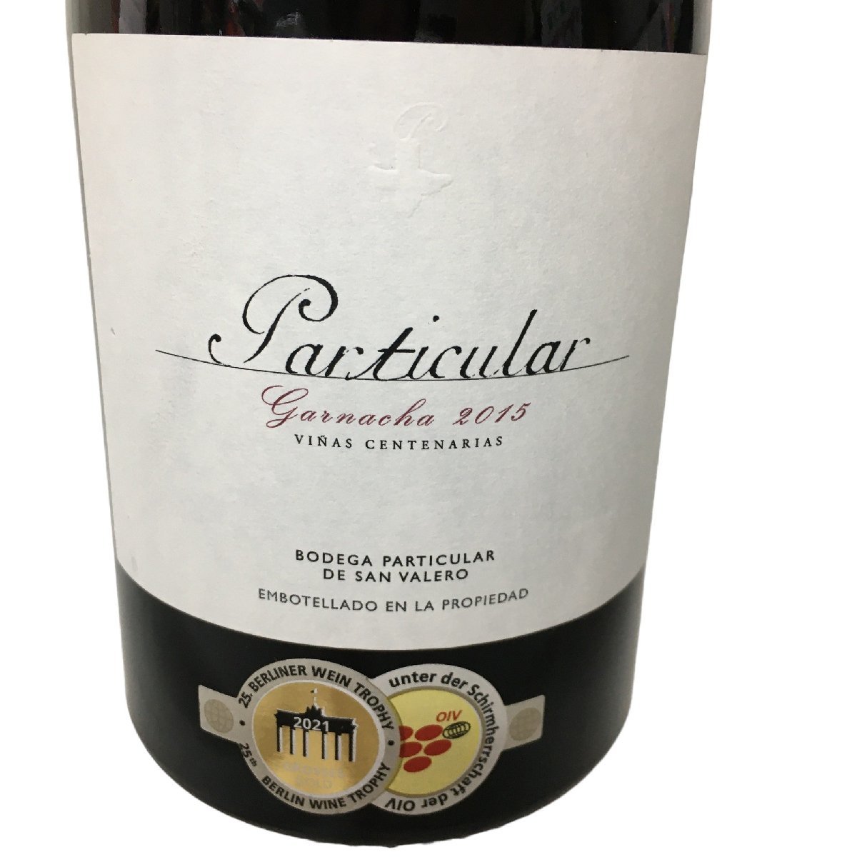 ◆未開栓◆ Particular パルティクラル Garnacha 2015 Vi?as Centenarias ワイン 750ml 15％ 果実酒 お酒 P49351NH_画像3