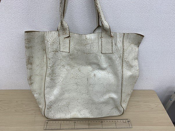 miumiu ミュウミュウ トートバッグ ダメージ加工 ヴィンテージ風 MADE IN ITALY kyK4523K_画像1