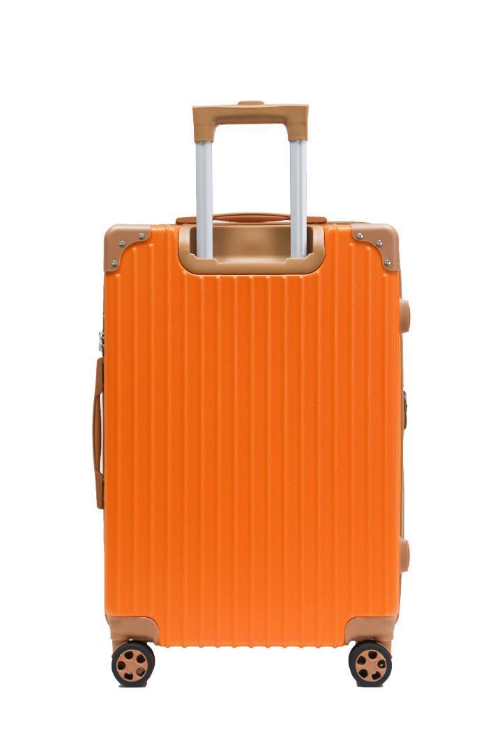 軽量Sサイズ 静音8輪 キャリーバッグ スーツケース キャリーケース オレンジ_画像4