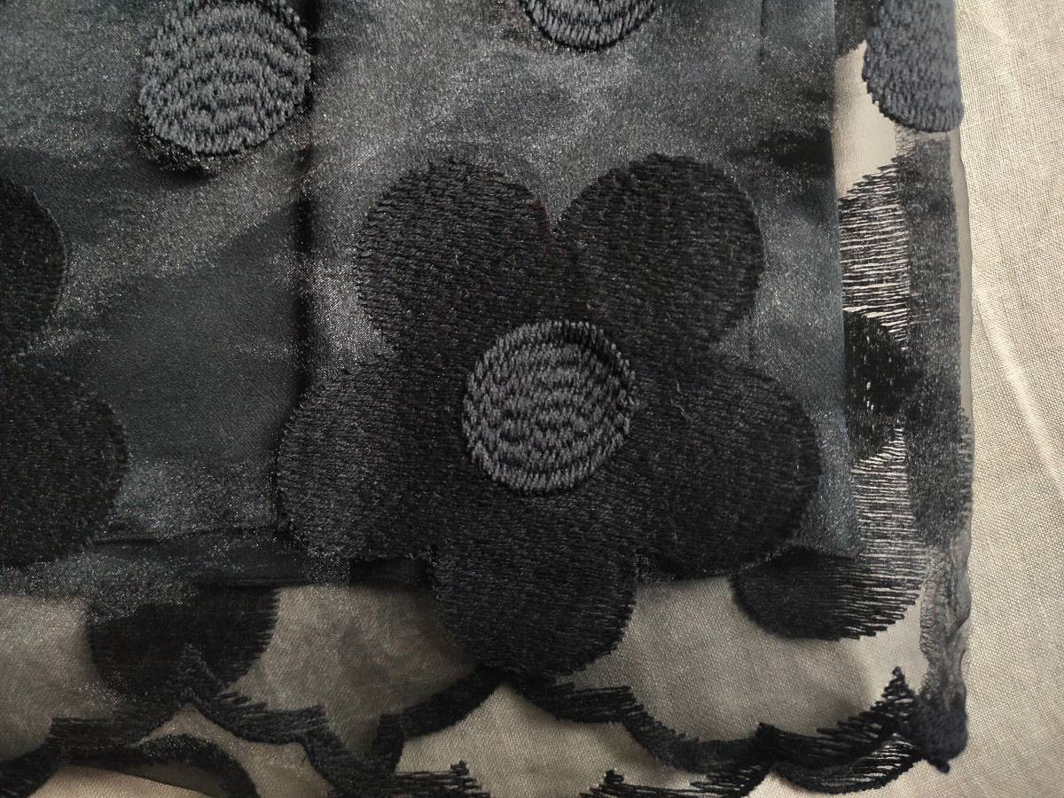 美品 Harrods ハロッズ ワンピース フラワー 花 刺繍 ノースリーブ