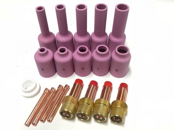 【はこぽす対応商品】 1.6mm TIGトーチWP-17/18/26 Series用 TIG溶接/ガスレンズ・ロングノズルセット(19ピース). 消耗品 【はこぽす対応商品】 1.6mm TIGトーチWP-17/18/26 Series用 TIG溶接/ガスレンズ・ロングノズルセット(19ピース). 消耗品