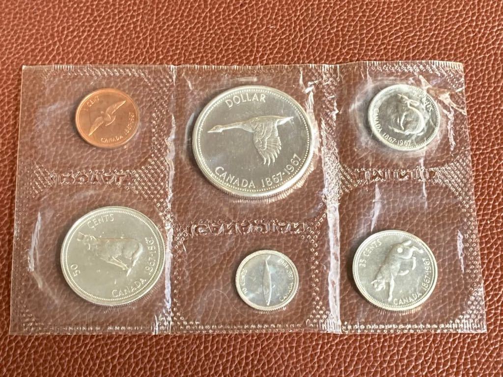 カナダ 銀貨 1867 - 1967年 カナダ連邦建国 100周年記念 コイン ミント