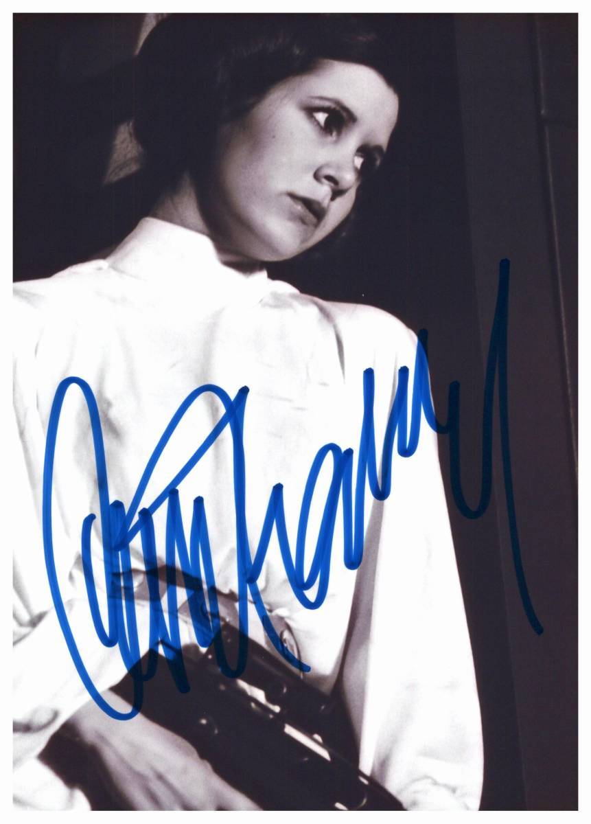  Star Wars Carry * Fischer with autograph photograph Sky War car. night opening 