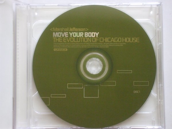 即決○MIX-CD / Move Your Body The Evolution Of Chicago House mixed by Marshall Jefferson○Chip E○2,500円以上の落札で送料無料!!_画像3