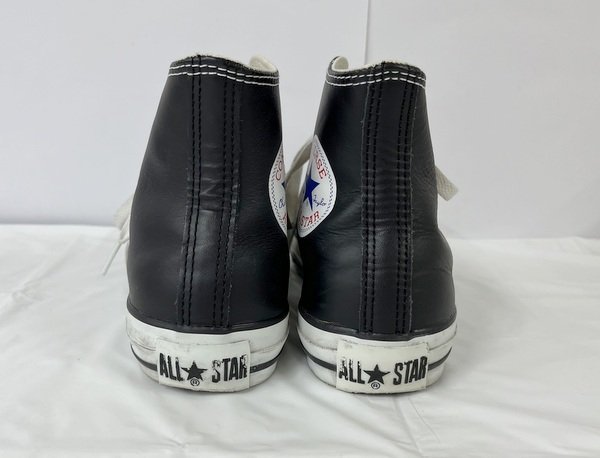 ◎【CONVERSE/コンバース】ALL STAR スニーカー 24.5cm ハイカット ブラック 黒 1B908 中古品 箱なし/kb2776_画像8