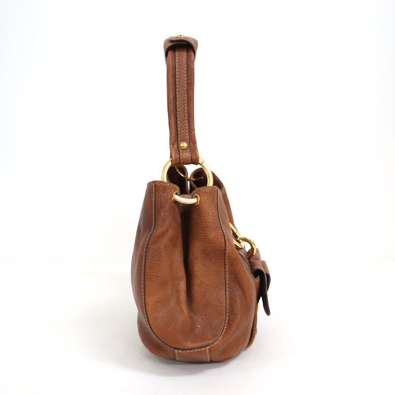[TOD\'S] Tod's ручная сумочка Brown × Gold металлические принадлежности кожа / женский / casual / средний сумка /ij0517